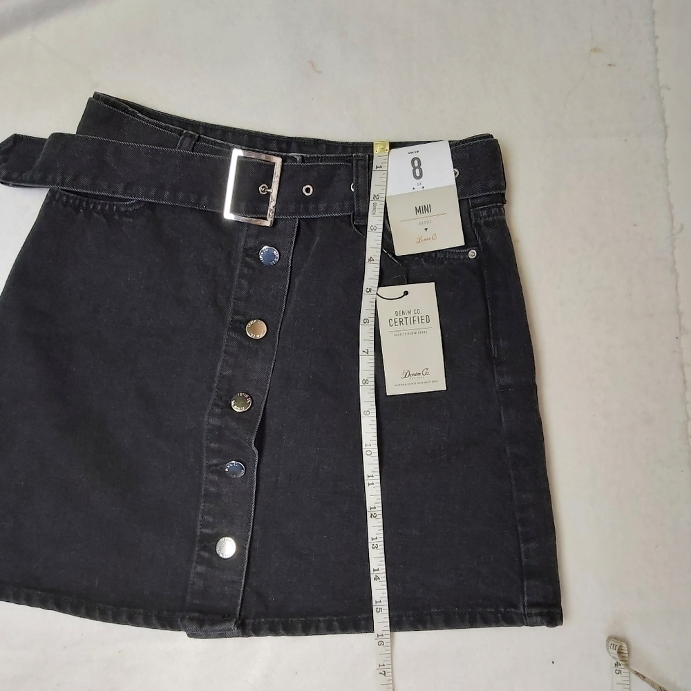 𝅺DENIM &‎ Co Denim Belted Mini Skirt - Picture 7 of 7